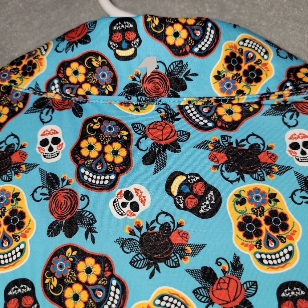 1764 Signature Performance Golf Polo Sugar Skull Sugar Dance SV16324 Size XL - Picture 8 of 10